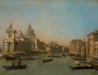 The Entrance of the Grand Canal at Punta della Dogana and Santa Maria della Salute by Giovanni Antonio Canal